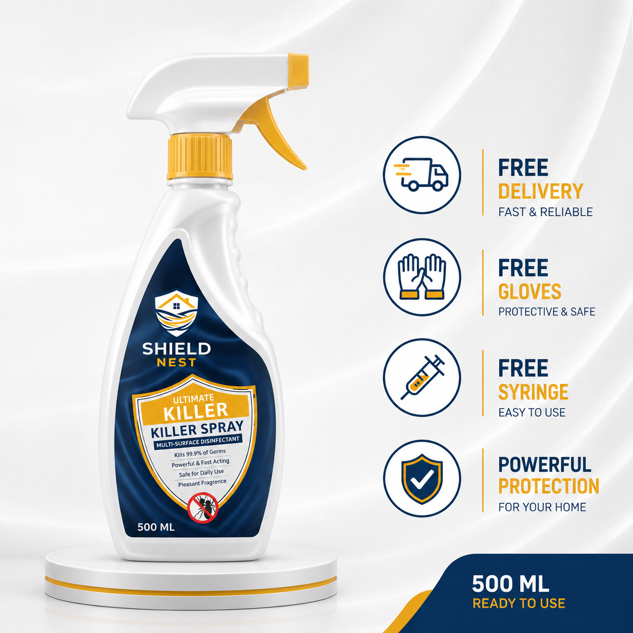 No Smell Termite killer (Free Gloves and syringe)