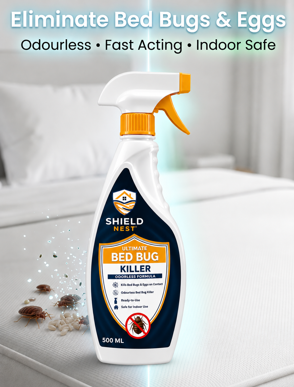 Bed Bug Killer Spray 500ml –  Kills Bed Bugs & Eggs (Indoor Safe) | FIXIX PK