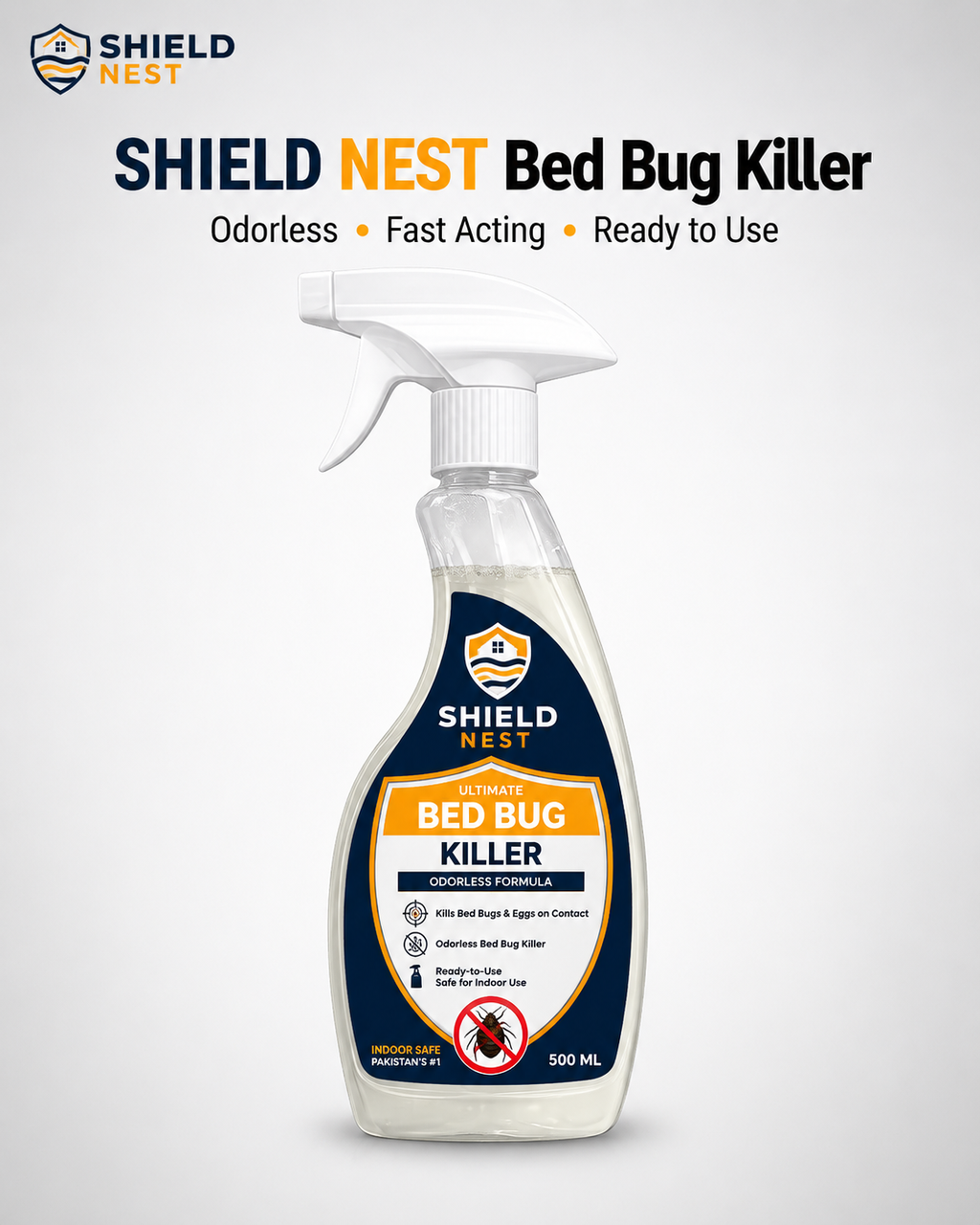 Bed Bug Killer Spray 500ml –  Kills Bed Bugs & Eggs (Indoor Safe) | FIXIX PK