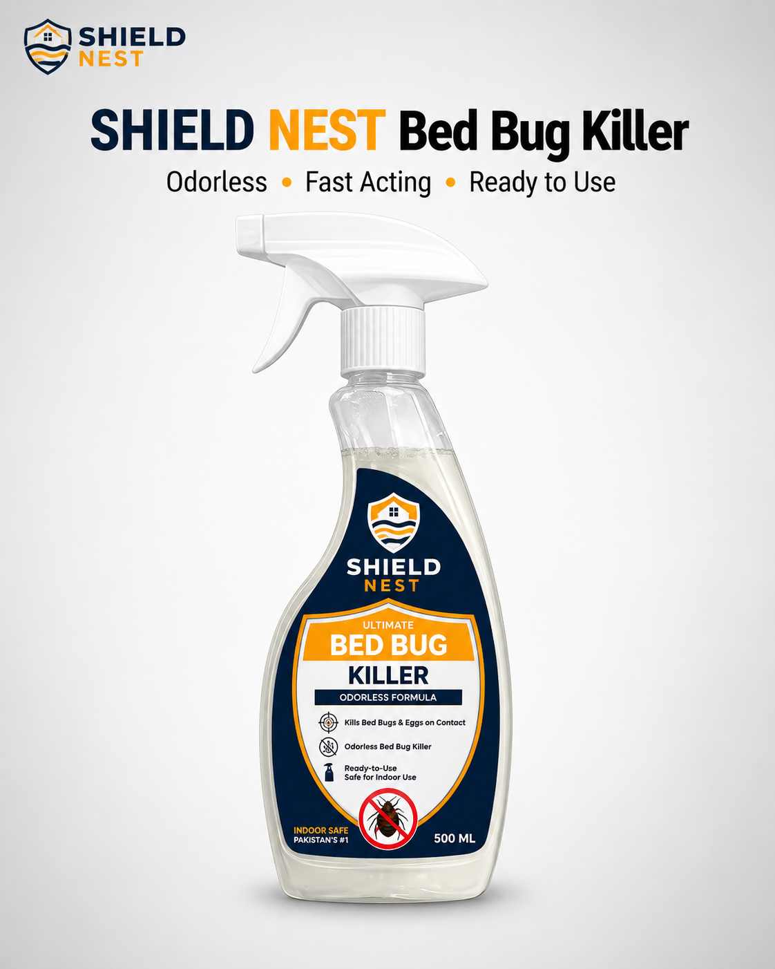 Bed Bug Killer Spray 500ml –  Kills Bed Bugs & Eggs (Indoor Safe) | FIXIX PK
