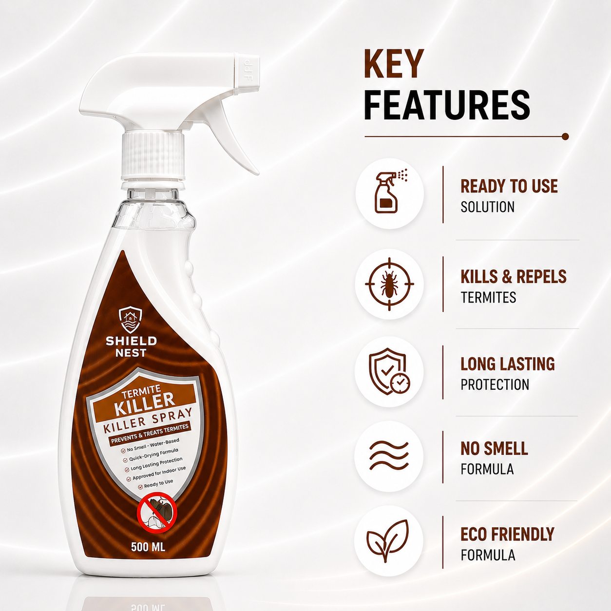 No Smell Termite killer (Free Gloves and syringe)