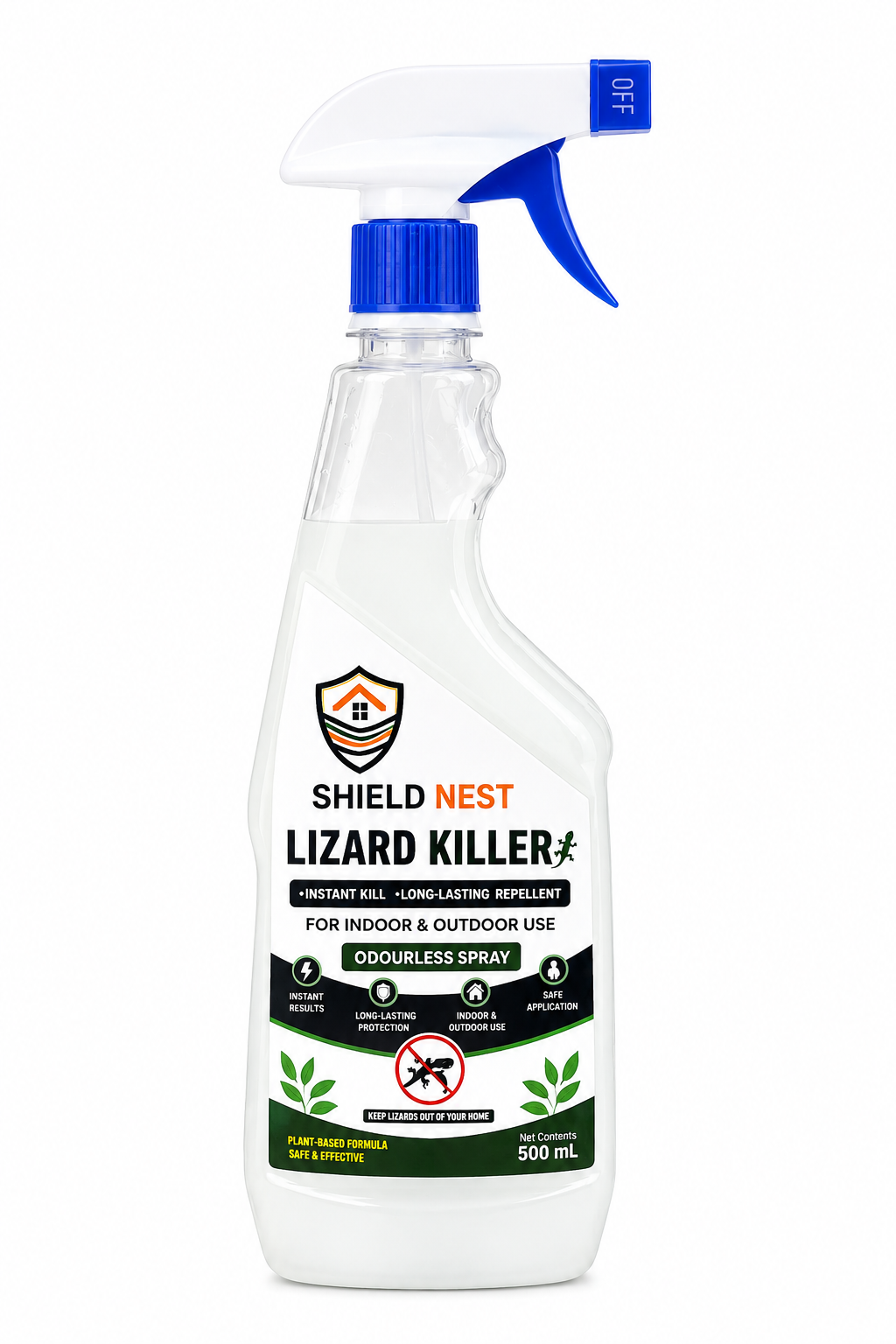 Lizard Killer – Odourless Instant Kill & Long-Lasting Repellent Spray For Indoors & Outdoors |SHIELD NEST