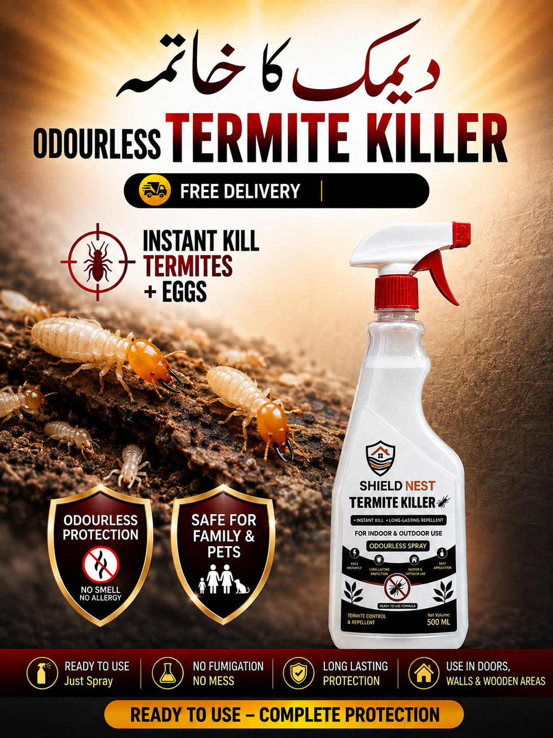 No Smell SHILED NEST Termite killer